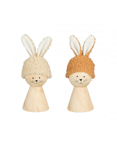 Bunny Decoration 2 Colours (16 cm) - Each At