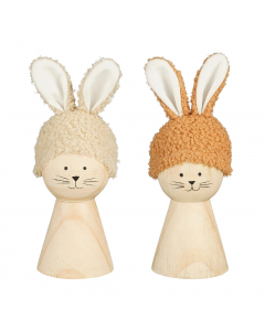 Bunny Decoration 2 Colours (19 cm) - Each At