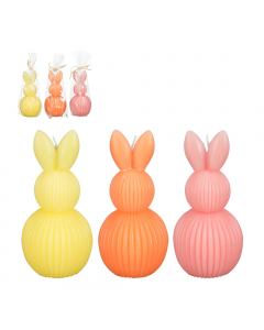 Bunny Candle 3 Colors (16 cm) - Each At