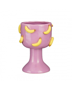 Banana Purple Pot On Foot (22 cm)