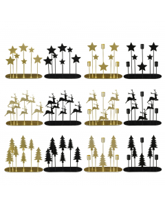 Decoration Star/Reindeer/Tree (25 cm x 28 cm)