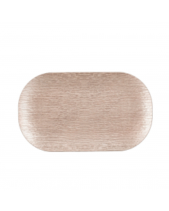 Champagne Mila Oval Decoration Plate (43 cm)