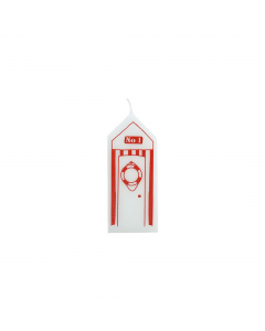 Red Bath House Pillar Candle (12 cm)