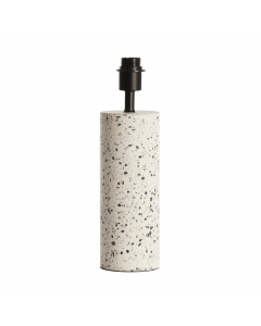 Randy White And Matt Black Terrazzo Lamp Base (41 cm)