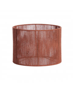 Brick Red Tossa Jute Cylinder Shade (40 cm)