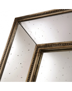 Hexagonal Antique Mirror