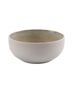Glazed White Beige Bowl Set Of 6 (13.7 cm)