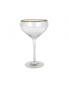 Ribbed Champagne Coupe Pack of 4