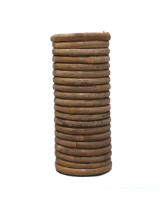 Grey Stripe Round Pot (18 cm)