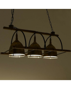 Metal Luminaire 3 Lights (150 cm)