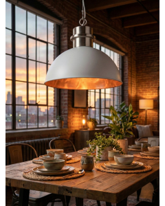 White And Gold Ceiling Lamp (46 cm)