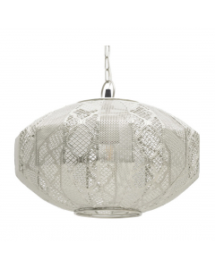 Silver Metal Ceiling Light Plug (37 cm)