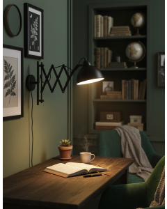 Black Metallic Wall Lamp