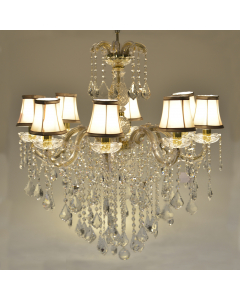 Glass Pendant with 8 Lamps