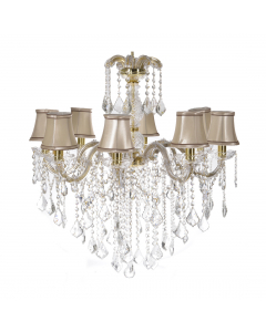 Glass Pendant with 8 Lamps