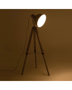 Grey Wood Metal Lamp (144 cm)