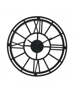 Black Polyresin Wall Clock