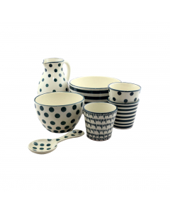 White And Green Spoon (25 cm)