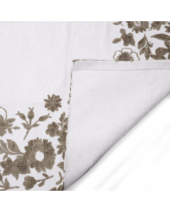 Grey Flowers Carpet (180 cm)