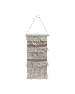 Beige Pink Fabric Wall Decoration (60 cm)