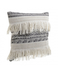 Black Cream Cushion (40 cm)