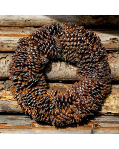 RM Precious pinecone wreath 38cm