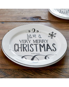 RM merry Christmas plate d28cm