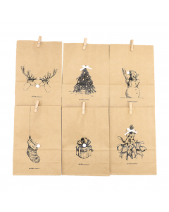 RM Merry christmas paper bags 6pcs
