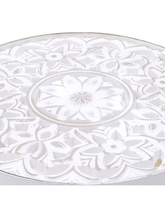 Antique White Wood Table (51.5 cm)