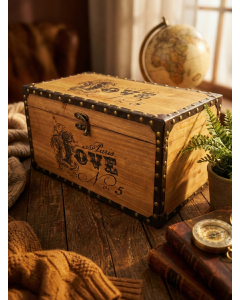 Wooden Trunk Box (21 cm x 50 cm)