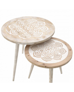 Cream Antique Wooden Table S