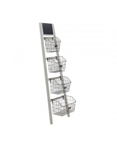 Brown Wooden Ladder Shelf (162 cm)