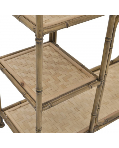 Metal Wooden Shelf Natural