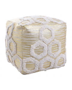 Cream Gold Cotton Poof (45 cm)