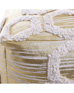 Cream Gold Cotton Poof (45 cm)