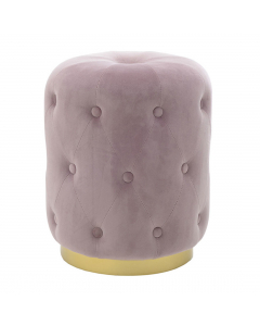 Pink Velvet Stool (47 cm)