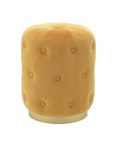 Yellow Velvet Stool (47 cm)