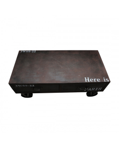 Brown Wheel Wood Table (100 cm)