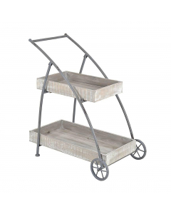 Natural Wood Butler Table (87 cm)