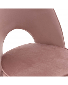 Pink Velvet Chair (84 cm)