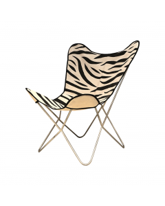 Black and White Fabric Chair (86 cm)