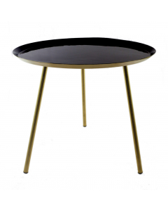 Black Gold Metallic Table (59 cm)