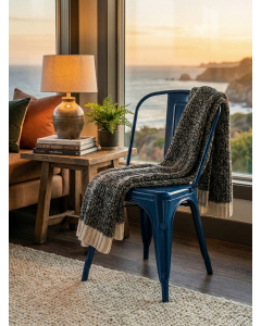 Utopia Navy Blue Metal Chair