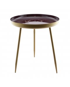 Burgundy Red Metallic Table (55 cm)