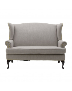 Beige And Grey 2 Seat Sofa (143 cm)