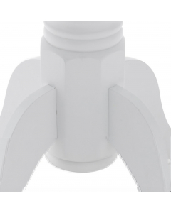 White Round Wood Bar Table (107 cm)