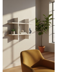 White Wall Shelf (56 cm x 41 cm)