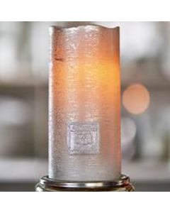 RM Silver LED Candle (7.5x12.5 cm)