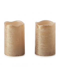 RM LED Bronze Candle 2pcs