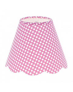 Pink Dots Fabric Shade